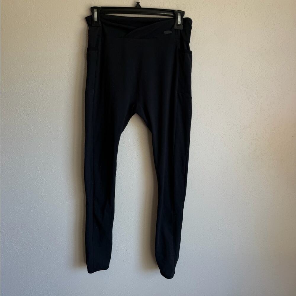 Gymshark Black Full Length Bottom Cut Out Leggings Womens L Athletic Athleisure